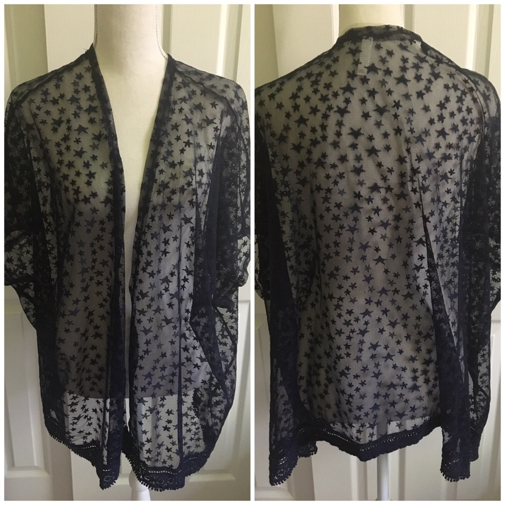 🍎 Xhilaration Navy Blue Beach Coverup. Size M/L.